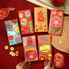 Boa Sorte o Ano Todo Desenho de Ano Novo Envelopes Vermelhos Ano do Carneiro Envelopes de Dinheiro da Sorte 2027 Novo Modelo Envelopes Vermelhos Grandes Universais para o Festival da Primavera