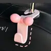 Gancho Adhesivo para Interior de Coche con Lazo Lindo Estilo Dopamina Colgador para Respaldo de Asiento de Coche Almacenamiento Creativo para Coche Estilo Femenino