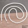 Correa de Hombro Oblicua de Imitación ABS de Perlas DIY Cuentas Hechas a Mano Bolso Cruzado Joyería Cadena para Teléfono Móvil Accesorios Estuche de Perlas Cruzado Lote