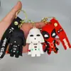 Llavero Deadpool Star Wars soldado blanco Guerrero Negro PVC pegamento flexible Llavero tridimensional Llavero de coche