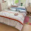 Novo Conjunto de Colcha de Verão Borda de Renda Bufante Classe A Quatro Peças Casa B&B Colcha Fresca de Verão Colcha de Ar Condicionado Colcha Fina de Verão