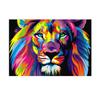 Pintura diamante comércio exterior diy novo 5d animal 4 adesivos ponto cruz cor gato leão tigre lobo cheio diamante
