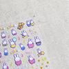 Tomoni Calcomanía Fina Resistente para Uñas Explosiones Japonés Lindo Calcomanía para Uñas Conejo Arte de Uñas Joyería Venta al por Mayor