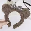 Bonita banda para el pelo de abeja de peluche, banda para el pelo de dibujos animados, divertida tarjeta para lavar el pelo, tocado para adultos, accesorios para el pelo para fotos infantiles.