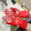 Spot Atacado Engrossado Amor Mão Borracha Estendida Cozinha Doméstico Lavar Louça Lavanderia Pele Vermelha Luvas Luvas de Látex