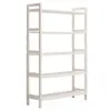 Estantería de almacenamiento simple para uso doméstico, organizador de estudio de pared, estante de exhibición y almacenamiento de piso multicapa ajustable