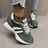 Tallas Grandes Nuevos Zapatos Deportivos Casuales para Mujer 2025 Primavera y Verano con Suela Gruesa para Aumentar Altura, Cuero Cosido, Tendencia Estudiantil