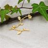 Accesorios de ferretería DIY tocado accesorios para el cabello material de horquilla venta al por mayor ramas de flor de ciruelo hojas flores de cobre A621