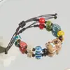 Pulsera de Cerámica Kapibala Jingdezhen Hilo de Mano con Perlas de Porcelana Cuerda de Mano Tejida con Cuentas Retro Cuerda de Mano para Pareja Estudiante Mujeres Venta al por Mayor