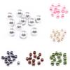 Perlas de imitación ABS redondas coloridas, color caramelo, no porosas, perlas falsas no porosas, accesorios para joyería DIY, cuentas acrílicas