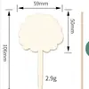 Etiqueta de Señalización de Madera para Jardinería Flor Insertada Transfronteriza Etiqueta de Madera para Planta Suculenta Señal de Flor