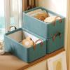 Caja de almacenamiento con marco de acero catiónico, plegable tipo cajón, para almacenamiento doméstico de guardarropa, gran capacidad, caja de almacenamiento para ropa y pantalones