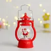 Lámpara de Aceite Navideña Nueva Regalo de Nochebuena para Niños Jardín de Niños Luz Nocturna Portátil Adornos para Ventana Colgante Venta al por Mayor