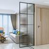 Divisória de vidro Changhong de luxo leve para escritório, casa, sala de estar, decoração, entrada, aço inoxidável, estilo ferro, tela