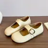 Nuevos Zapatos Mary Jane Bajos Estilo Francés para Mujer 2025 con Velcro, Suela Suave Versátil, Punta de Mango Zapatos Pequeños de Piel, Modernos