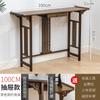 Mesa para Recibidor Moderno Simple de Pared de Madera Maciza con Vitrina y Vista Lateral Estante Zen de Almacenamiento Estrecho Consola Chinoiserie Nueva