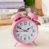 Despertador para estudiantes con campana de metal, alto volumen, estilo vintage, adecuado para dormitorio de personas mayores, silencioso, recargable, despertador de campana