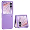 Adequado para Capa de Celular Honor Magicvflip2 Fosca Sensação de Pele Spray de Óleo Ultra Fina Anti-Queda Cor Pura Capa Protetora Capa de Couro