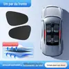 Película eletrostática de borracha preta para carro, adsorção, para-sol, proteção solar, isolamento térmico, para-sol, cortina para janela lateral, para-brisa lateral, para-sol de carro