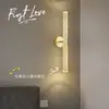 Lámpara de Pared LED sin Taladro sin Cableado Ajustable Regulable Control Remoto Columna de Burbujas Acrílico Recargable Lámpara de Noche de Dormitorio W