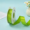 Día del Niño 2.5cm Puntos Finos Lunares Cinturón de Poliéster con Lunares Accesorios para el Cabello Hechos a Mano DIY Lazo Regalo Material para Accesorios de Ropa