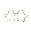 Pendientes de Estrella Chapados en Oro Real de 18k Transfronterizos Europeos y Americanos Estilo Ins Coreano Puños de Oreja Sencillos Accesorios de Pendientes de Lujo Ligero de Alta Gama para Mujeres