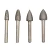Cabezal de Rectificado Eléctrico de Diamante, Cabezal de Rectificado de Diamante, Cabezal de Tallado y Pulido de Jade en Forma de Bala, Vástago de 3/6 mm