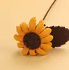 Girassol de Crochê Totalmente Feito à Mão Flor Artificial Produto Acabado, Produto de Tricô de Crochê para o Dia dos Professores, Artesanato Feito à Mão Transfronteiriço, Em Estoque
