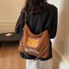Bolso de Mujer de Gran Capacidad Otoño e Invierno Urbano Simple Bolso Nuevo 2025 Bolso Cruzado con Letras Bolso Tote de Moda Tendencia Bolso de Mujer
