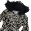 2025 Aliexpress Productos Nuevos Transfronterizos Europeos y Americanos Moda Retro Estampado de Leopardo Felpa con Visera Sudadera Sexy Ajustada para Mujer