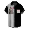 Camiseta Nueva de Navidad Transfronteriza Serie Navideña Impresión 3D Amazon Aliexpress Camisa de Manga Corta para Hombre