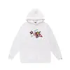 Moda Urbana Transfronteriza de Comercio Exterior Marca Unisex Otoño e Invierno Estampado de Letras Sudadera con Capucha Holgada Pulóver Sudadera Ape Casual Versátil