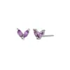 Amazon Más Vendidos Moda Simple Estilo Ins Pendientes de Ojo de Caballo Incrustados de Diamantes Zirconia Forma de Hoja Accesorios de Oreja Mini Coloridos para Mujer