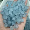 Color Gema Azul Marino Transparente Calabaza 10mm Azul Cielo Calabaza Congelada Cuentas Sueltas Venta al por mayor DIY Joyería de Jade Pulsera Accesorios de Jade