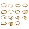 Joyería Transfronteriza Europea y Americana Más Vendida Avatar de Belleza Retro Anillo Cruz Amoroso Palma de Fátima Anillo Apilable