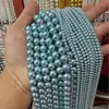 Azul Tiffany Pérolas Shijia Contas Soltas Contas Redondas Furo Reto Pérolas de Concha Acessórios para Joias DIY Venda Direta da Fábrica da Fonte
