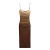 Seda europea y americana retro primavera nuevo vestido estampado de moda para mujer comercio exterior moderno para mujer AliExpress simple red