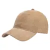 Boné de Baseball de Veludo Liso Cor Sólida Outono/Inverno 2025 Unissex Tendência Casual Versátil Boné Hip-Hop Boné Bico de Pato