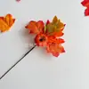 Buquês Simulados de Folhas de Outono, Folhas de Bordo Simuladas, Acessórios Florais de Abóbora, Atacado de Fabricantes para Materiais de Decoração de Cena de Feriado
