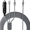 Cargador de Coche Digital Popular de Cuarta Generación de Amazon 30V Cable de Alimentación Impermeable Cargador Multifuncional Tres en Uno