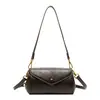 Bolsa Feminina 2026 Outono/Inverno Nova Retro Toque de Luxo Bolsa Transversal Simples Multicamadas Grande Capacidade Para o Dia a Dia Bolsa Almofada
