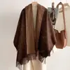 Bufanda de Invierno de Imitación Cachemir Moda Clásica Vintage 2026 para Mujer, Chal de Oficina, Calentador de Cuello Versátil y Cálido