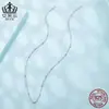 Aifulu Collar Básico Simple y Versátil Estilo Hada Plata de Ley S925 Chapado en Platino Joyería de Moda Accesorios al por Mayor para Mujeres