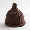 Sombreros de Lana Puntiagudos para Niños y Niñas Japoneses y Coreanos, Cálidos y a Prueba de Viento Tejidos para Padres e Hijos con Borde Enrollado, Gorros de Punto de Ida y Vuelta para Chupetes al por Mayor