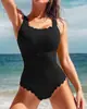 Traje de baño de una pieza de nuevo estilo para mujer, sexy, ajustado, color liso, simple, exportación europea y americana, sin espalda, traje de baño casual para aguas termales