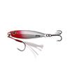 Anzuelo doble con placa de hierro 3D que cae, cebo de lubina, caballa española, cebo de Luya, pesca en mar, agua dulce, cebo luminoso con placa larga de hierro fundido, borde cruzado.