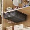 Cesta colgante tipo cajón debajo del armario, Estante de capas de almacenamiento de ropa de hierro, Partición organizadora de ropa para colgar en el hogar que ahorra espacio
