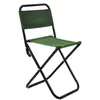 Silla de Playa Portátil Simple Personalizada para Dibujar y Pescar, Taburete Cuadrado Pequeño Plegable y Respaldo para Ocio al Aire Libre
