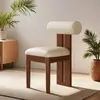 Cadeira Retrô Estilo Francês, Cadeira Hipopótamo de Madeira Maciça para Uso Doméstico, Cadeira de Jantar, Cadeira de Designer, Cadeira com Encosto Alto, Cadeira de Lazer