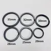 Fornecimento Direto da Fábrica Argola de Chave Plana Preta Argola de Chave Chaveiro Totalmente Preto Corrente de Chave Preto Eletroforético